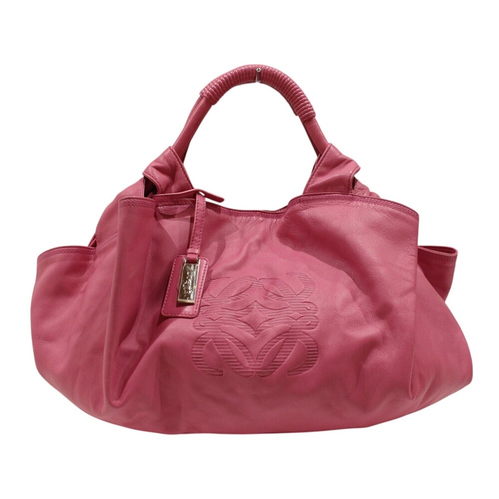 Loewe Nappa Aire Handbag Pink Leather Anagram